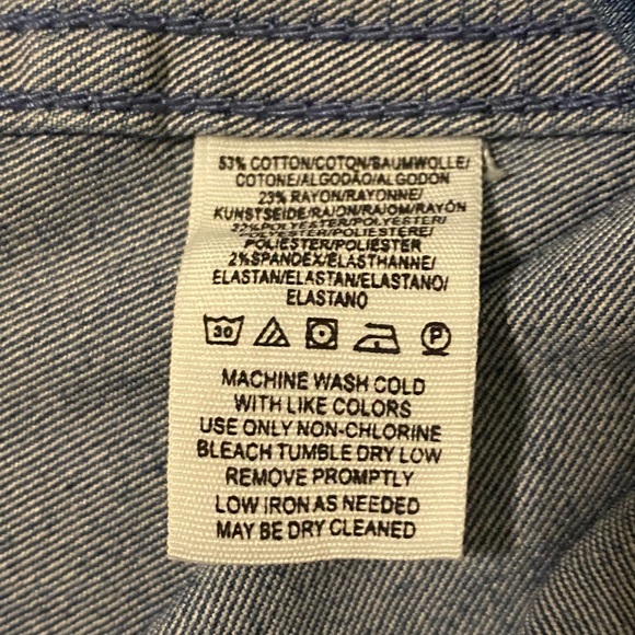 free people modern femme dark blue/navy denim mini skirt size 4 - Picture 5 of 5